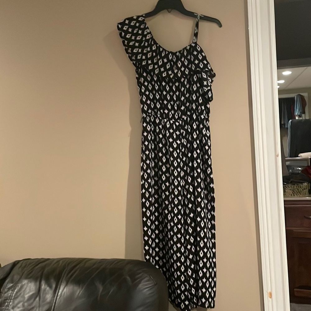 Black and white Romper